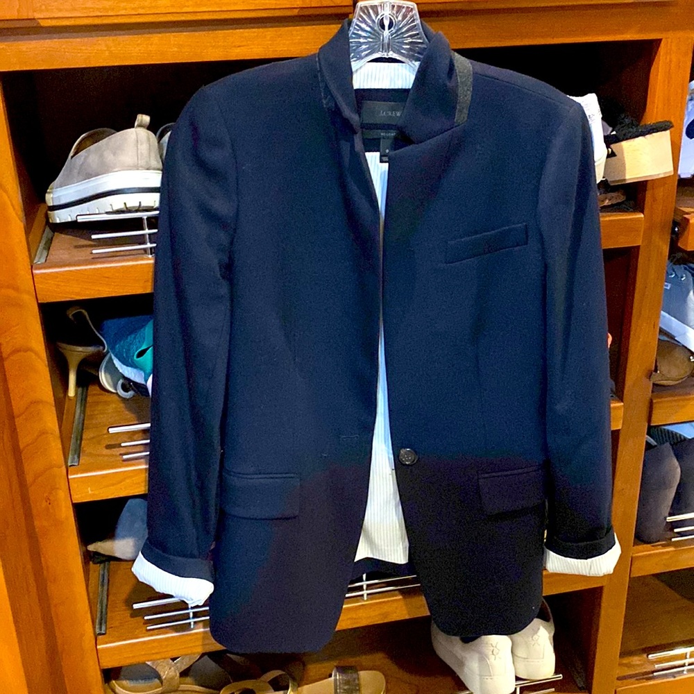 JCRew regent blazer navy